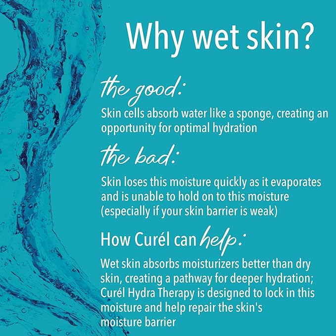 Curel Hydra Therapy In Shower Lotion, Itch Defense Body Moisturizer with Advanced Ceramide Complex, Vitamin E, & Oatmeal Extract, 12 Oz, Pack of 2-VivaGrace Women