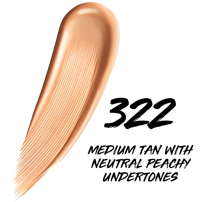 Maybelline Super Stay Up to 24HR Skin Tint, Radiant Light-to-Medium Coverage Foundation, Makeup Infused With Vitamin C, 322, 1 Count-VivaGrace Women