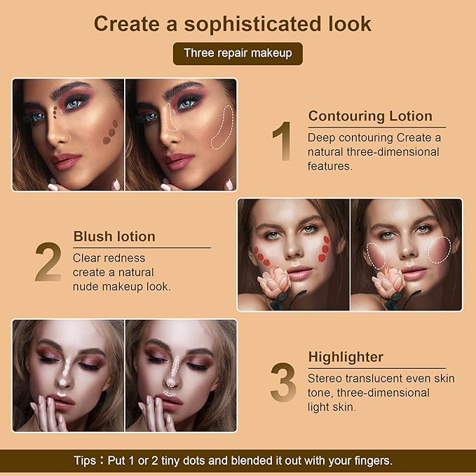 Liquid Highlighter Beauty Wand, Highlight Stick with Cushion Applicator for Easy Blending Long-lasting and Smooth Shimmer Finish Makeup Stick(#05 Pearl White)-VivaGrace Women