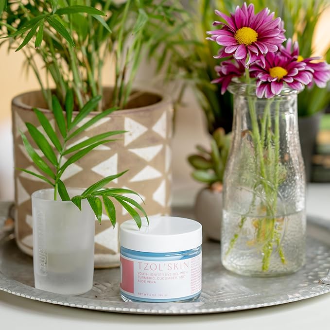 TZOL’SKIN - Youth Igniter Eye Gel - For Tired Eyes - Reduces Look of Puffiness, Fatigue & Dark Circles - Hydrating & Smoothing - Caffeinated - No Paraben, Silicones & Sulfates - Vegan - Cruelty Free-VivaGrace Women