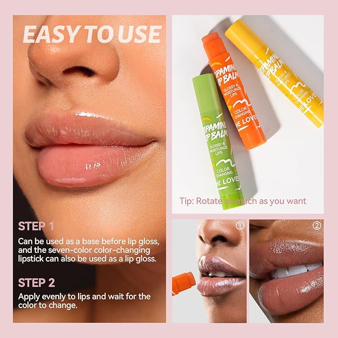 8PCS Tinted Lip Balm with Vaseline, 8 Colored Lip Balm Set, Natural Plumping Lip Balm Pack, Girls’ PH Lip Balm Bulk, Small Gifts Lipstick Sets For Women, Hydrating Lip Tint Balm, Soft Chap Sticks Pack-VivaGrace Women