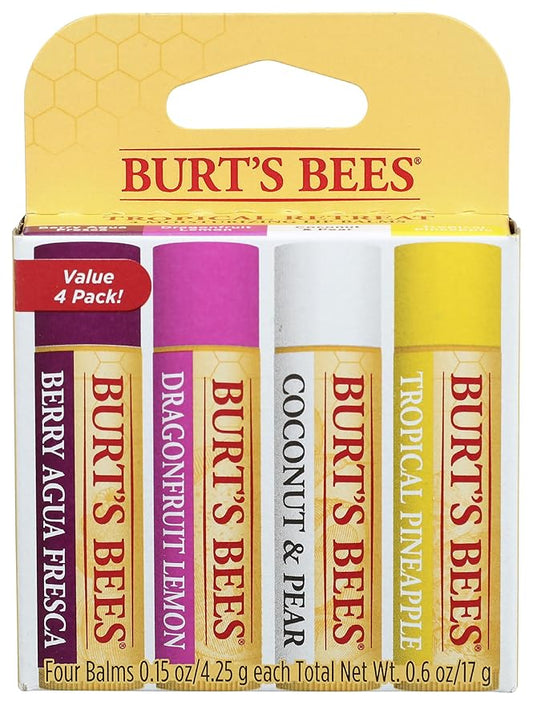 Burts Bees Tropical Assortment Lip Balm, 0.6 OZ-VivaGrace Women