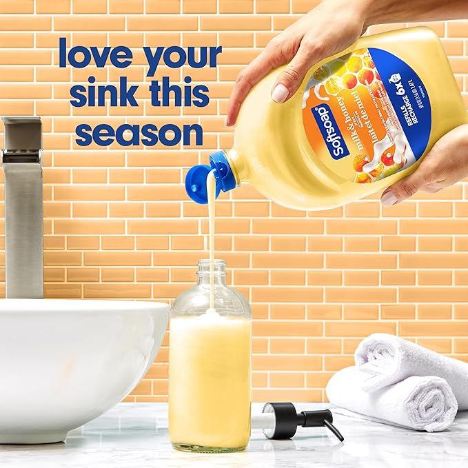 Softsoap Milk & Honey Scented, Liquid Hand Soap Refill, 50 Ounce (Pack of 2)