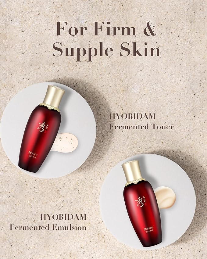 Sooryehan Hyobidam Fermented Skincare Gift Set (13.53fl oz) - Premium Korean Skin Care for Intense Hydration, Elasticity. Ginseng, Snow Fungus.-VivaGrace Women