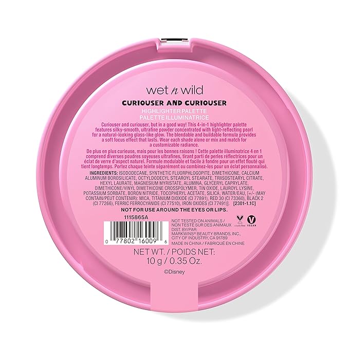 wet n wild Curiouser And Curiouser Highlighter Palette Alice In Wonderland Collection-VivaGrace Women