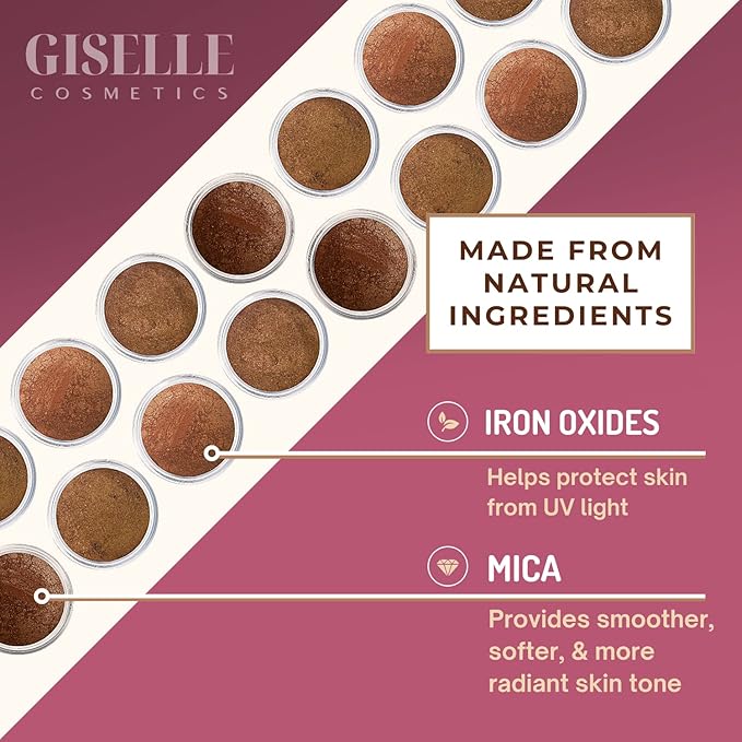 Gold Digger Loose Mineral Bronzer - Natural Face Bronzer Powder, Highlighter Makeup, Contour Powder, Bronzer Blush Palette, Matte Bronzer, Baked Bronzer, Eyeshadow Palette-VivaGrace Women