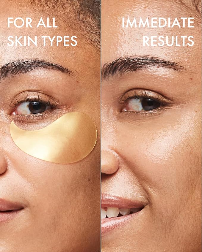 depology Restoring Hydrogel Under Eye Patch | 60 Patches | Brightening Caffeine Gold Pads for Dark Circles | Puffiness | Wrinkles | Refresh | Travel-VivaGrace Women