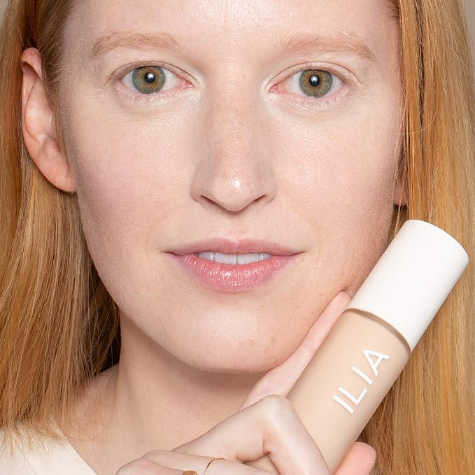 ILIA - True Skin Serum Foundation | Non-comedogenic, Cruelty-Free, Vegan, Weightless Feel, Buildable Coverage, Safe For Sensitive Skin (Formentera SF1)-VivaGrace Women