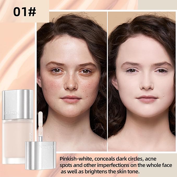 AKARY Moisturizing Precision Concealer, Lightweight & Breathable Cover-up Cream Moist Concealer, Cover Dark Circles Multi-Use Camouflage Cream, Creamy Texture Full Coverage Conceals(03#Greener)-VivaGrace Women
