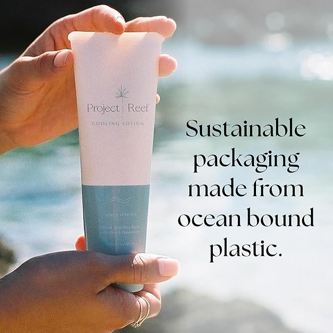 After Sun Cooling Lotion w/Organic Aloe Vera, Peppermint, Shea Butter, Vitamin E - Natural Vegan Sunburn Relief, Aftersun Care-VivaGrace Women