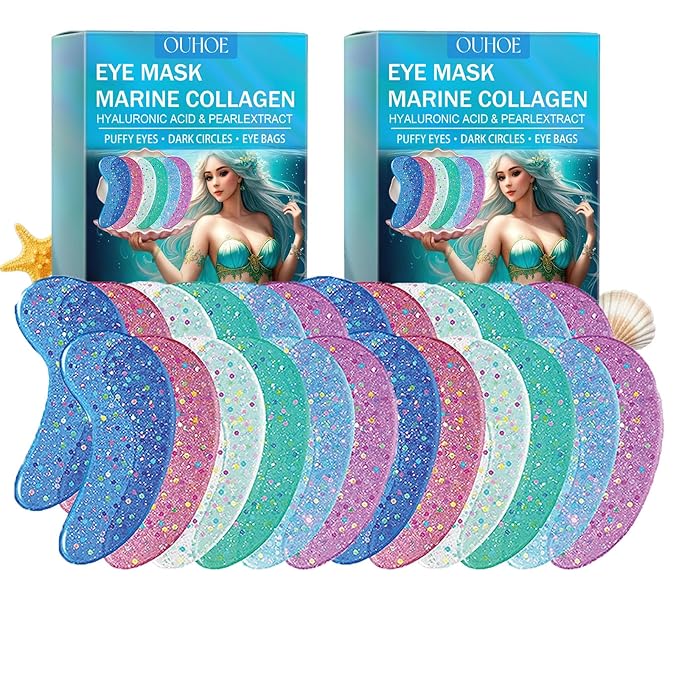 Under Eye Patches For Dark Circles, 12 Pairs Collagen Eye Patches, Natural Marine Collagen Under Eye Patches, Dark Circle Eye Patches, Undereye Mask For Dark Circles, Wrinkles & Eye Bags-VivaGrace Women