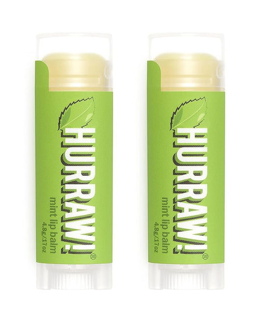 Hurraw! Mint Lip Balm, 2 Pack: Organic, Certified Vegan, Cruelty and Gluten Free. Non-GMO, 100% Natural Ingredients. Bee, Shea, Soy and Palm Free. Made in USA-VivaGrace Women