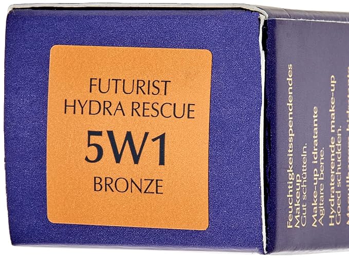 Estée Lauder Futurist Hydra Rescue Moisturizing Foundation SPF 45, 12 Hour Glow, 1.2 oz., 5W1 Bronze-VivaGrace Women