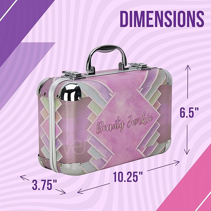 Starter Carry-All Teen Makeup Kit Gift Set, Pink, 1 Count-VivaGrace Women