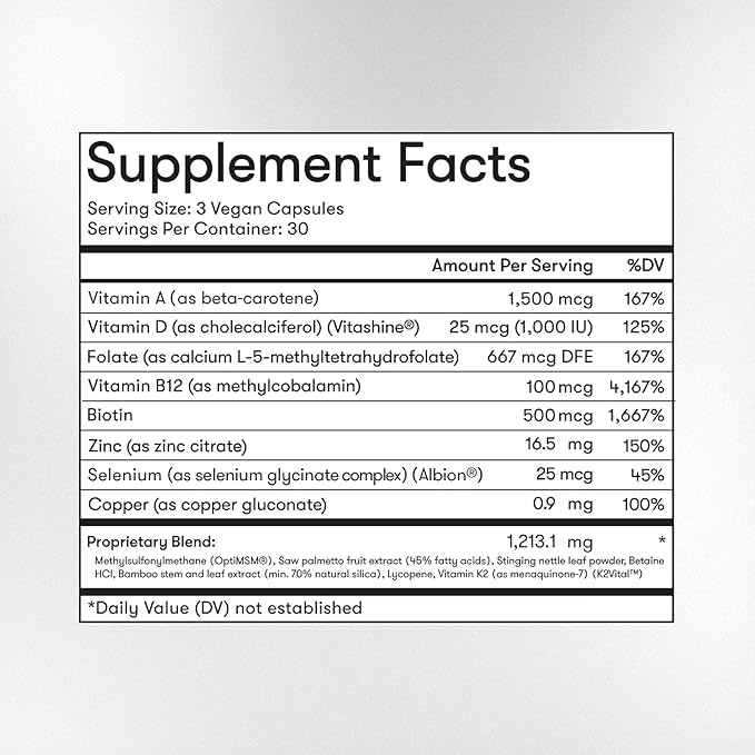 WELLBEL Women + Clean Supplement for Hair, Skin, and Nails, Vegan, Gluten Free, Non GMO 90 Count-VivaGrace Women