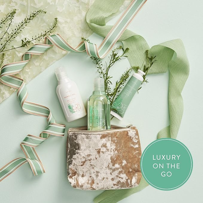 Thymes Travel Set and Beauty Bag - Contains Body Wash, Body Lotion & Hand Cream - Neroli Sol-VivaGrace Women