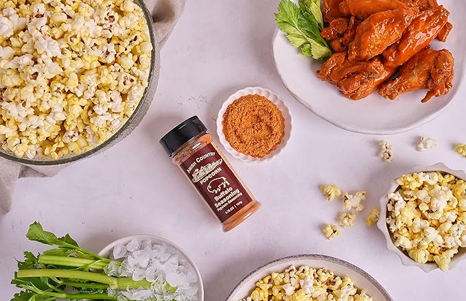 Amish Country Popcorn | Buffalo Flavor Popcorn Seasoning - 4.75 oz | Old Fashioned, Non-GMO and Gluten Free