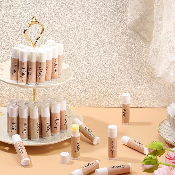 80 Pcs Lip Balm Bulk Baby Shower Favors Lip Balm Favors Baby Shower Guest Gifts for Women Children Men Girl Kids Gender Reveal Birthday Favors Gift Basket-VivaGrace Women