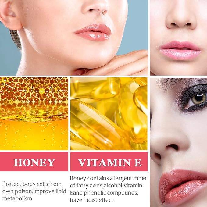 Lip Plumper Lip Gloss 2Pcs,Moisturizing Lip Oil Lip Plumper Gloss Lip Plumping Lip Care Serum Instant Volume Lip Filler Lip Maximizer Balm Plumper Reduce Fine Lines & Improve Dryness Wrinkles-VivaGrace Women