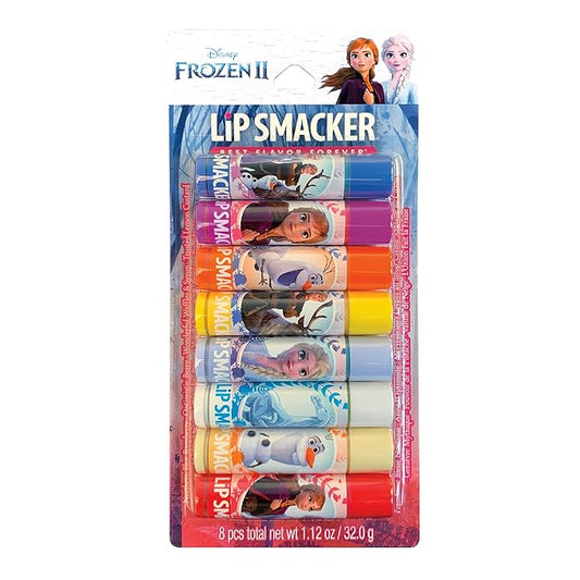 Lip Smacker Disney Frozen 2 Flavored Lip Balm Party Pack 8 Count, Clear, For Kids-VivaGrace Women