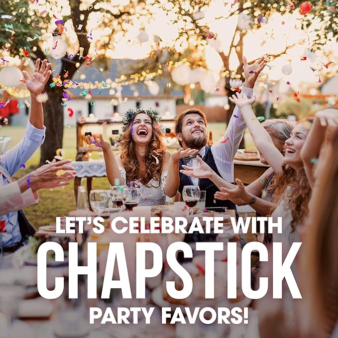 Chapstick Party Favor Lip Balm Gift Pack Toast to Love 10 Sticks 0.15 oz Each-VivaGrace Women