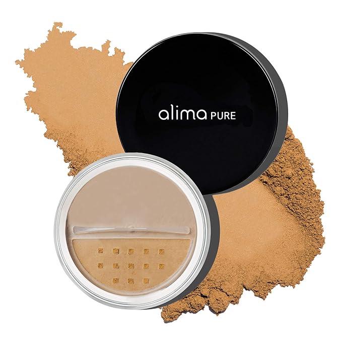 Alima Pure Matte Foundation Loose Mineral Powder Foundation Makeup, Loose Powder Makeup Oil Free Talc Free Powder, Natural Makeup Mineral Foundation Full Coverage Natural Foundation Powder .15 oz/4.5g-VivaGrace Women