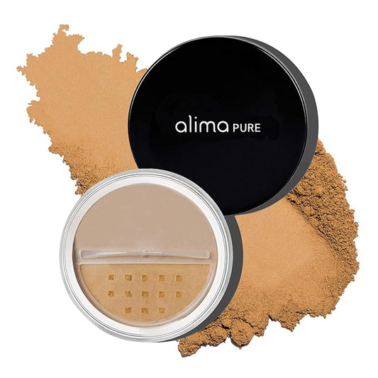Alima Pure Matte Foundation Loose Mineral Powder Foundation Makeup, Loose Powder Makeup Oil Free Talc Free Powder, Natural Makeup Mineral Foundation Full Coverage Natural Foundation Powder .15 oz/4.5g-VivaGrace Women