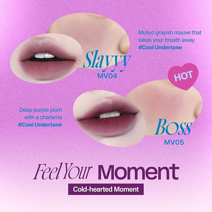 Lip&Cheek Blurry Pudding Pot | Cold-hearted Moment - Baddie | Makeup Blush, Buildable Lightweight, Multi-Use Soft Matte Finish | 5g-VivaGrace Women