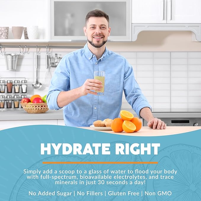 Paleovalley Essential Electrolytes Powder - Full Spectrum Orange Electrolyte Powder for Hydration, Energy and Muscle Recovery - No Sugar Added - 28 Servings-VivaGrace Women