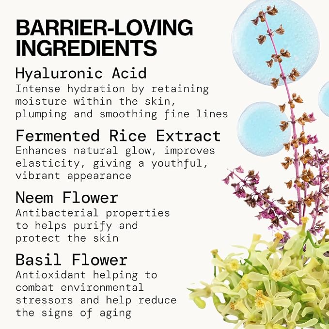 Pacifica Face Oil Serum - Flower Fix Bi-Phase Hydrating Skin Barrier - w/Hyaluronic Acid & Natural Botanical Ingredients - for Dry Sensitive Skin Vegan & Cruelty-Free Dermatologist Approved-VivaGrace Women