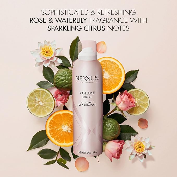 Nexxus Volume Refresh Dry Shampoo For Oil Control + Root-Lifting 72 Hour Freshness with FLEXX-ADAPT Technology 5 oz-VivaGrace Women