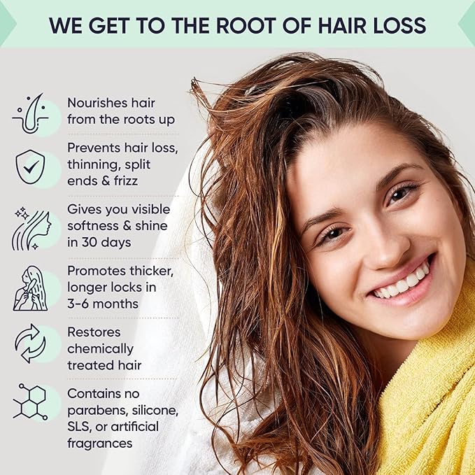 Moerie Hair Growth & Repair Mask - Restorative, Vegan-Friendly Treatment for Longer, Thicker, Fuller Hair - 100ml, 3 pack-VivaGrace Women