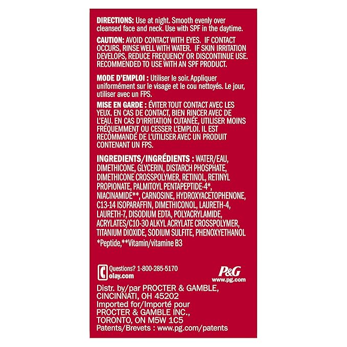 Olay Retinol 24 Face Moisturizer, Anti-Aging Night Cream for Women, Trial Size, Fragrance-Free, Non Greasy - Anti-Wrinkle, Smooth Fine Lines, Tightening Skin Care - Peptides, Glycerin, 0.5 Oz-VivaGrace Women