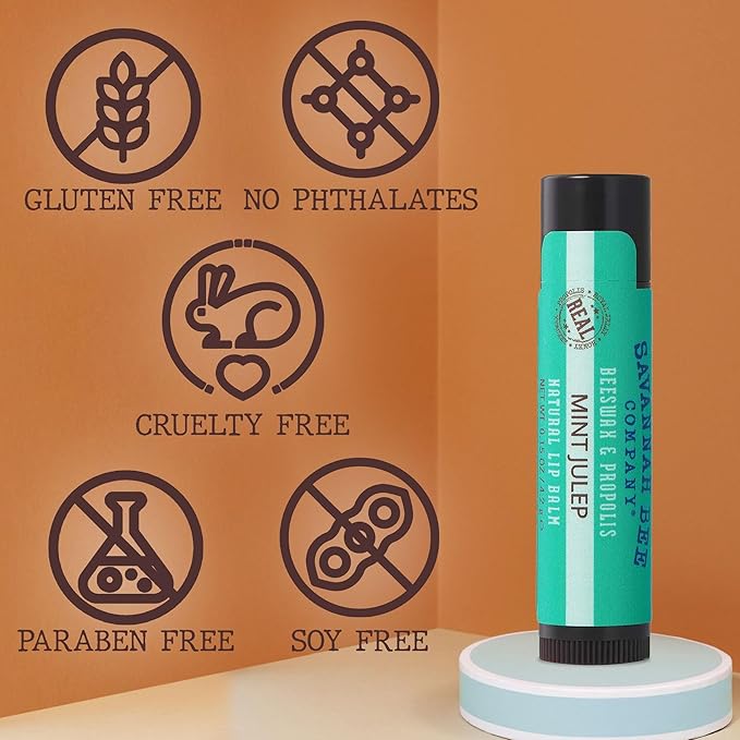 Savannah Bee Company Lip Balm - Lip Moisturizer for Chapped Lips - Hydrating Lip Balm with Pure Honey-VivaGrace Women