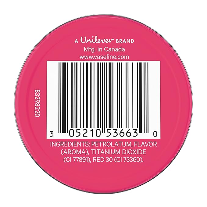 Vaseline Lip Therapy Lip Balm Tin Rosy Lips 0.6 oz 6 Count-VivaGrace Women