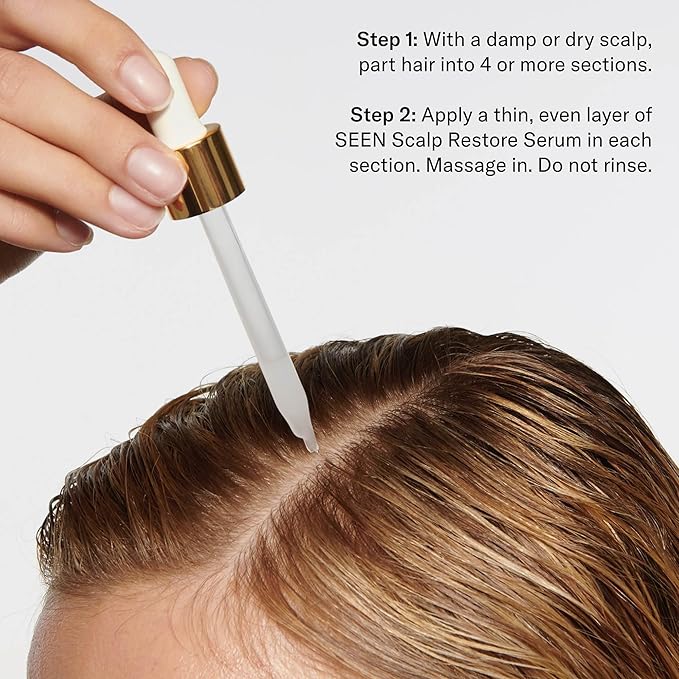 SEEN Restore Scalp Serum, Fragrance-Free - Clinically Proven, Dermatologist-Developed Hydrating Serum, Promotes Healthy Scalp, Safe for Sensitive & Eczema-Prone Skin-VivaGrace Women