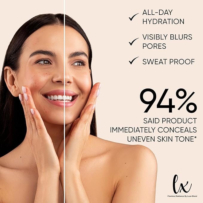 Lx Blend CC+ Cream Oil Free Matte Anti Aging Foundation SPF40 (Medium)-VivaGrace Women