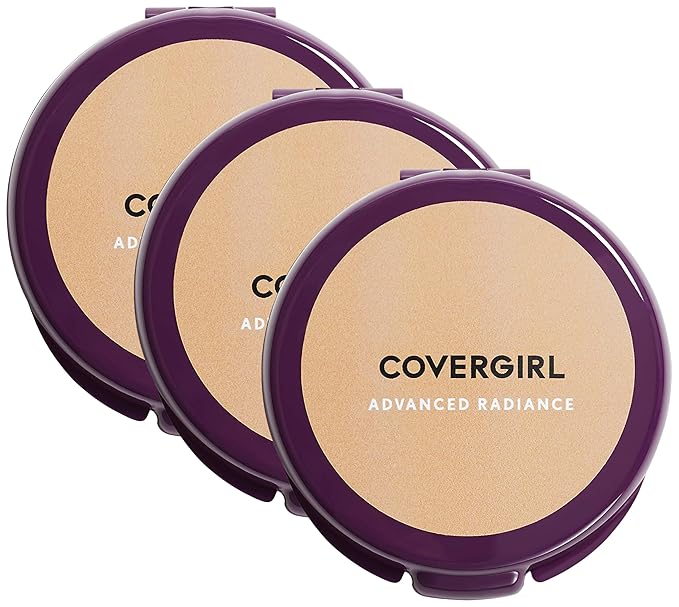 COVERGIRL Advanced Radiance Age-Defying Pressed Powder Natural Beige 120.39 Ounce (packaging may vary) (Pack of 3)-VivaGrace Women