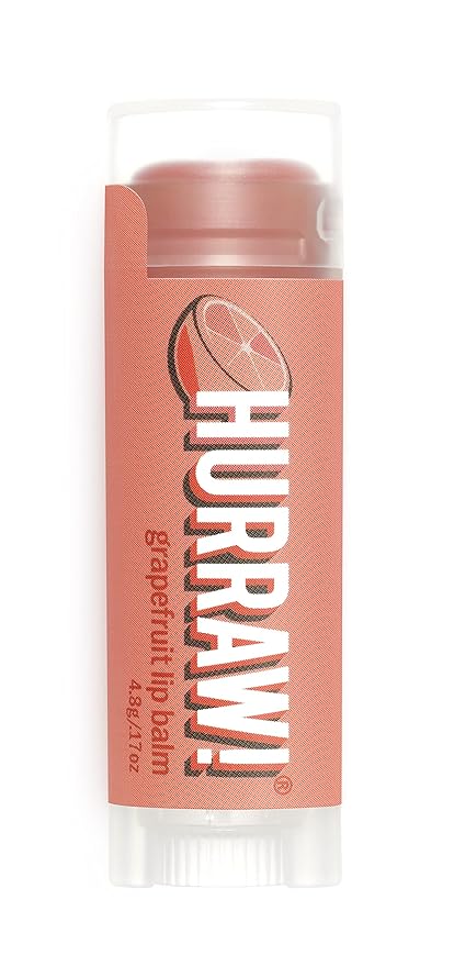Hurraw! Grapefruit Lip Balm: Organic, Certified Vegan, Cruelty and Gluten Free. Non-GMO, 100% Natural Ingredients. Bee, Shea, Soy and Palm Free. Made in USA-VivaGrace Women
