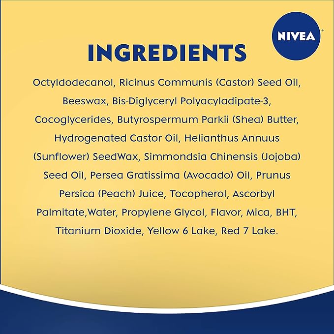 NIVEA Peach Lip Care - Tinted Lip Balm for Beautiful, Soft Lips - Pack of 4-VivaGrace Women