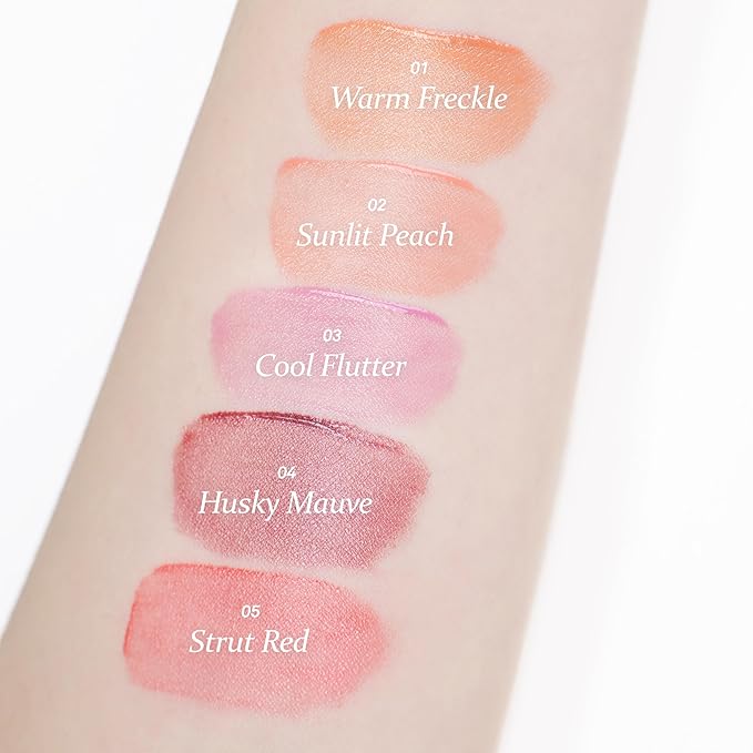 hince Dewy Liquid Cheek 6g Raw Glow Liquid Blush for Cheeks Vegan Dewy Cheek Tint Glass Skin Lightweight Liquid Blush Weightless Watercolor (STRUT RED, LC005)-VivaGrace Women