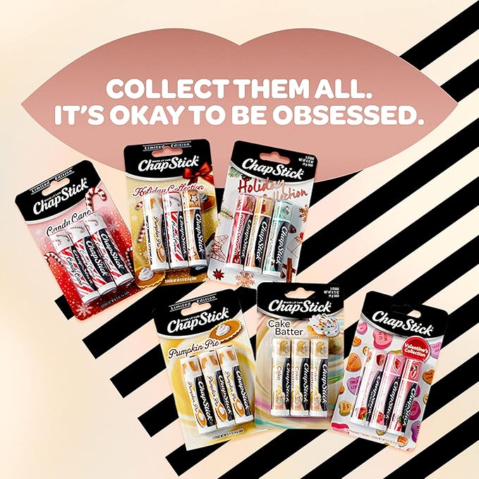 ChapStick Cake Batter Limited Edition Flavored Lip Balm Tubes - 0.15 Oz (Pack of 3)-VivaGrace Women