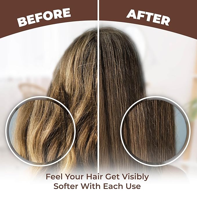 HerStyler Hair Serum - Argan Oil, Vitamin E, and Aloe Vera for Repair, Anti-Frizz for All Hair Textures, Nourishing for Enhanced Shine, Non-Greasy, Suitable for Color Treated Hair-VivaGrace Women