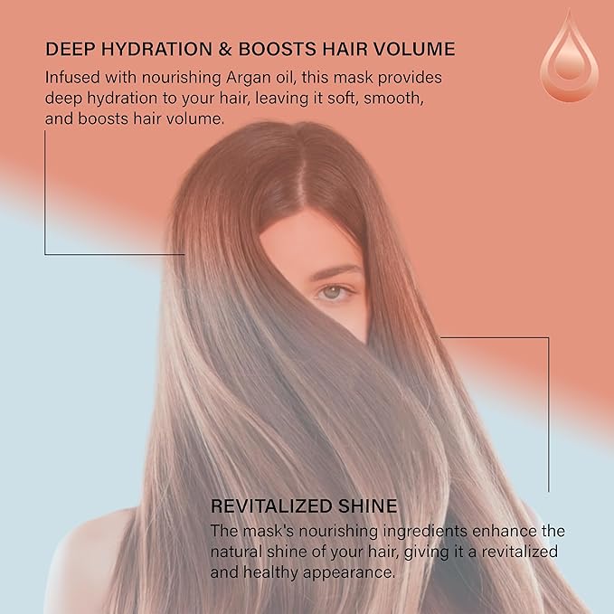 Gold Series Treatment Mask – Deep Hydrating Argan Oil Hair Mask for Dry Damaged, Color Treated and Curly Hair Enriched with Keratin – Sulfate Free Natural Hair Repair Treatment, 18.6oz-VivaGrace Women