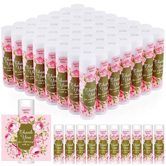 DMSKY Lip Balm Bulk 60 Pcs, Bridal Shower Gifts for Guests,Thank You Gifts for Coworkers Women Men, Bridal Wedding Favors for Guests-VivaGrace Women