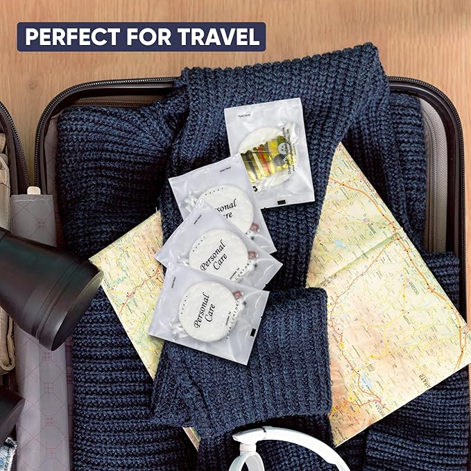 1-Shoppe All-in-Kit | Personal Care Kit Frosted Sachet Wrap | Hotels and Vacation Rentals | (Case of 50)-VivaGrace Women