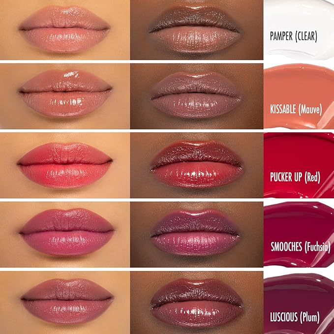 Black Radiance Beyond A Pout Plumping Lip Balm, Moisturizes & Conditions with a Blend of Botanical Oils & Hyaluronic Acid For a Glossy Finish, Vegan, Cruelty-Free - Luscious-VivaGrace Women