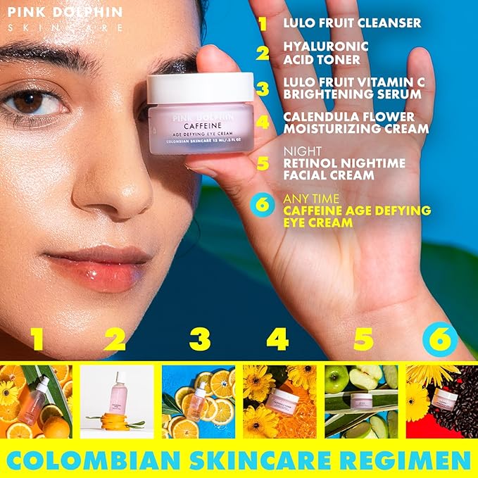 Caffeine Eye Cream for Dark Circles and Puffiness - Age Defying Reduce Fine Lines and Wrinkles - Skin Brightening with Retinol, Aloe Vera, Vitamin C, A, D and E, for Women and Men - 0.5oz-VivaGrace Women