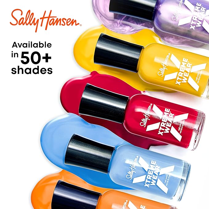 Sally Hansen Xtreme Wear Nail Polish, Streak-Free, Shiny Finish, Long-Lasting Nail Color, Jazzy Jade, 0.4 fl oz