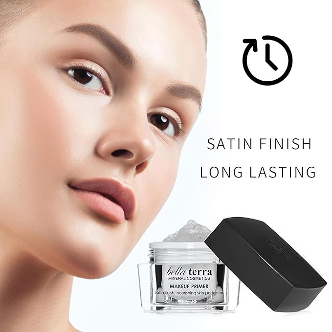 Bellaterra Cosmetics Makeup Primer – Hydrating Gel Base for Delicate & Mature Skin – Vegan, Fragrance-Free Formula – Seamless Texture, Works with Liquid & Powder Foundation or Tinted Moisturizers-VivaGrace Women